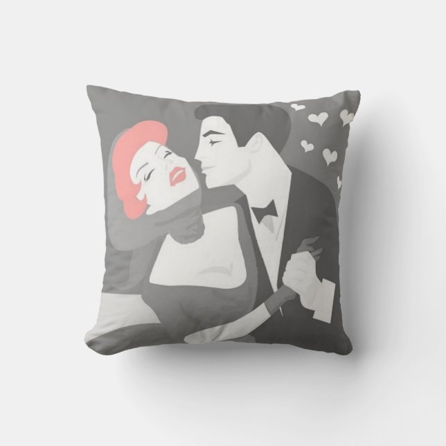 Retro Couple Pillow (Front)