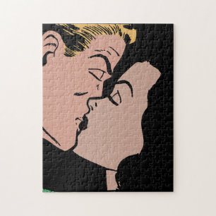 RETRO COUPLE POPART JIGSAW PUZZLE