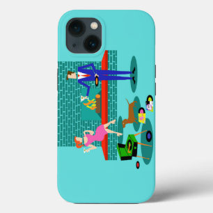Retro Couple with Dog iPhone 6 Case
