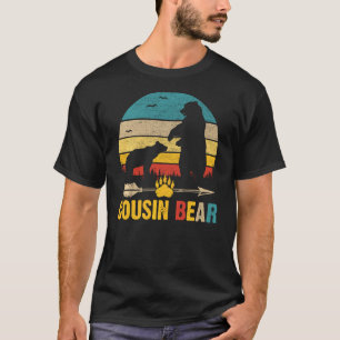 Retro Cousin Bear Matching Family T  Cute Bear T-Shirt