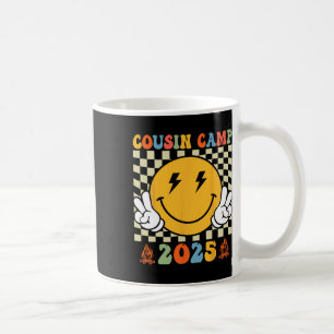 Retro Cousin Camp 2025 Family Vacation Summer Camp Coffee Mug