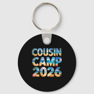 Retro cousin camp 2026 crew vacation trip holiday key ring