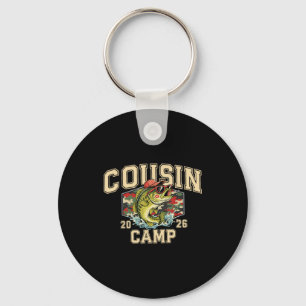 Retro cousin camp 2026 fishing camp camo summer key ring