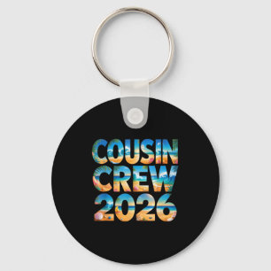 Retro cousin crew 2026 camp family vacation trip key ring