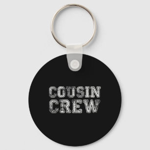 Retro Cousin Crew Family Matching Vacation Girls B Key Ring