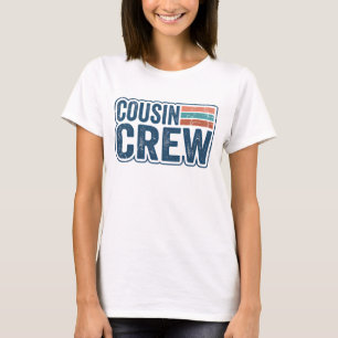 Retro Cousin Crew Matching Family Reunion Gifts T-Shirt