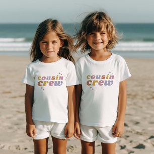 Retro Cousin Crew   Matching Kids Baby T-Shirt