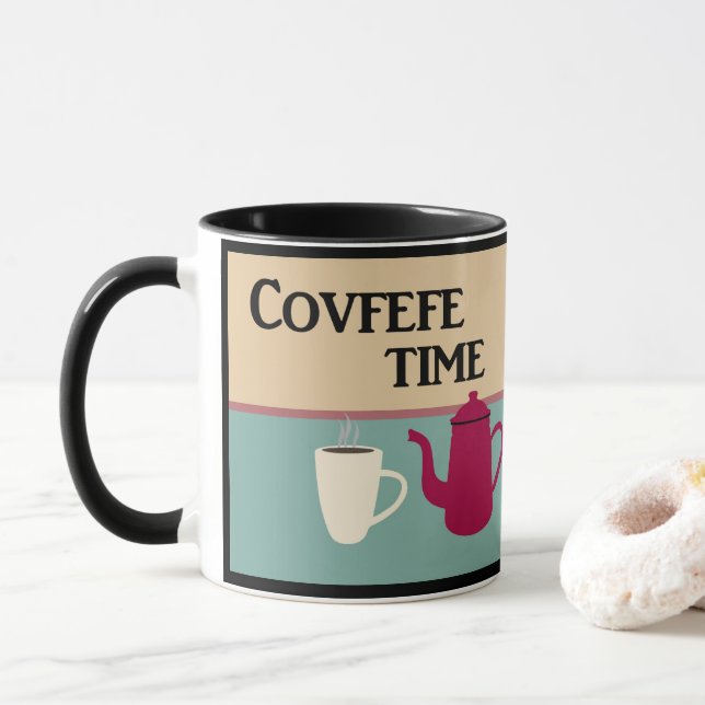 Retro Covfefe Mug (With Donut)