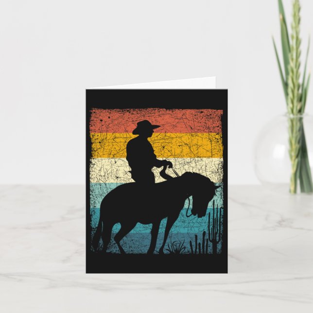 Retro Cowboy  Card (Front)