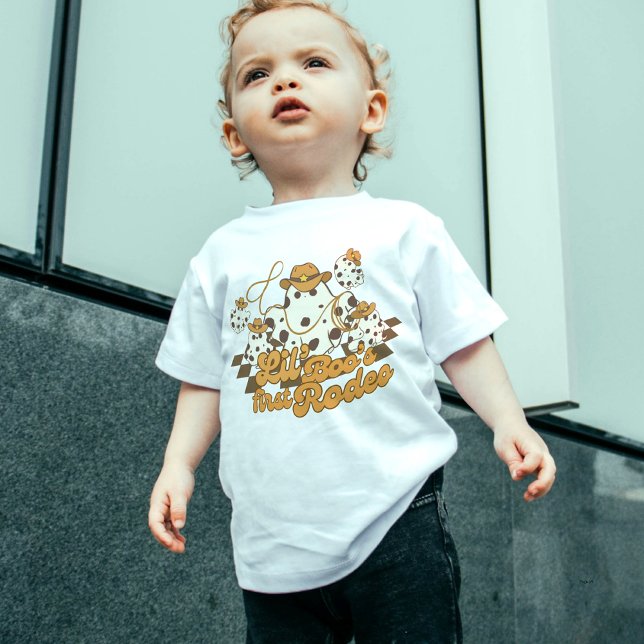 Retro Cowboy Halloween First Rodeo Birthday Toddler T-Shirt (Creator Uploaded)