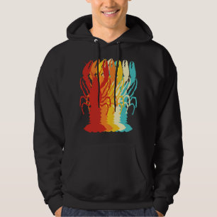 Retro Crawfish Novelty Cajun Crayfish Hoodie