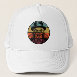 Retro Crazed Face Illusionist Trucker Hat