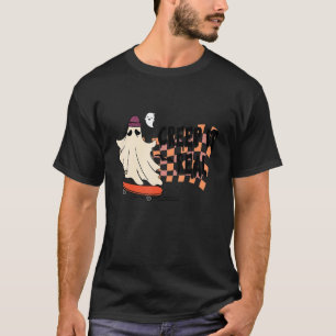 Retro Creep It Real Halloween Ghost Cute Women Me T-Shirt
