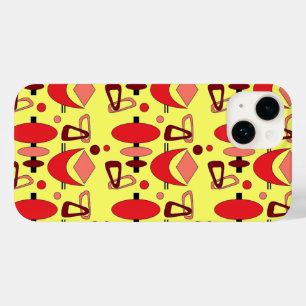 Retro Crescent Totem Shapes Case-Mate iPhone 14 Case