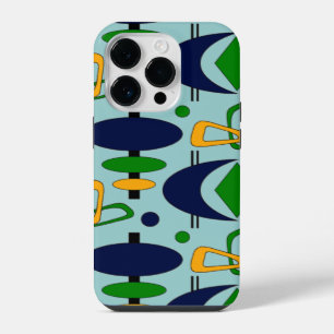 Retro Crescent Totem Shapes iPhone Case