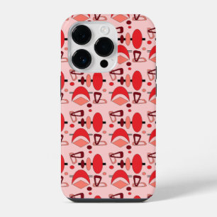 Retro Crescent Totem Shapes iPhone Case