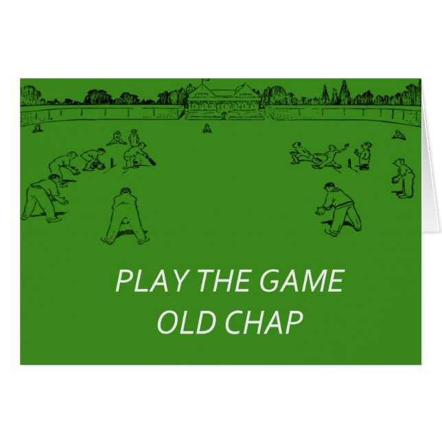 Retro Cricket Card (Front Horizontal)