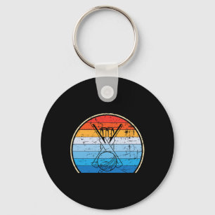 Retro Cricket Key Ring