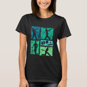Retro Cricket Team Players for Men Women Kids Vint T-Shirt