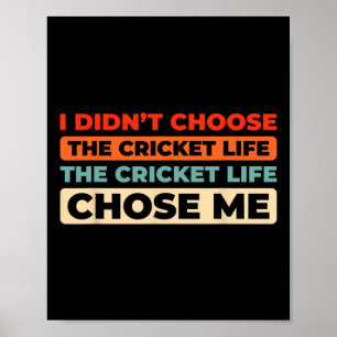 Retro Cricket Tsman Cricketing - Umpire Vintage Cr Poster