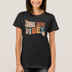 Retro Criminal Justice Vibes Teacher Women Kids T-Shirt
