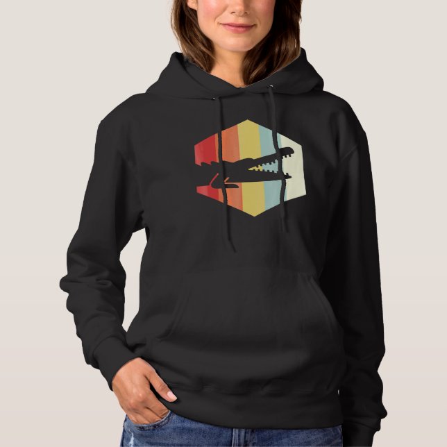 Retro Crocodile Hoodie (Front)