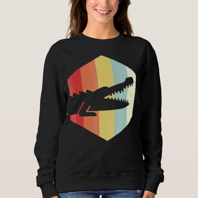 Retro Crocodile Sweatshirt (Front)