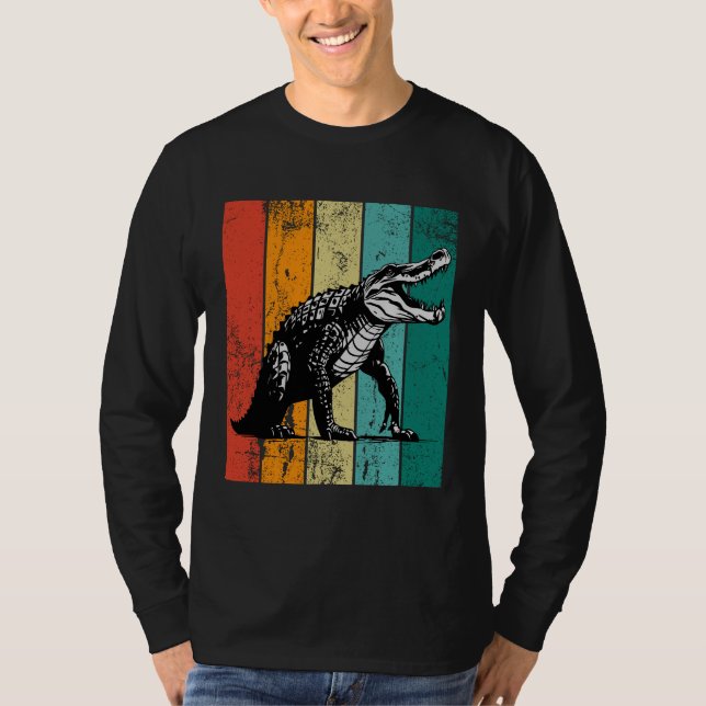 Retro Crocodile  T-Shirt (Front)