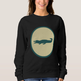 Retro Crocodile Vintage Wild Animal Sweatshirt