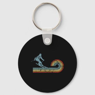 Retro Cross-country Skiing Ski Skier Winter Sports Key Ring