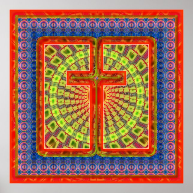 RETRO CROSS POSTER PRINT (Front)