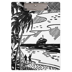 Retro Cruise Ship Clipboard