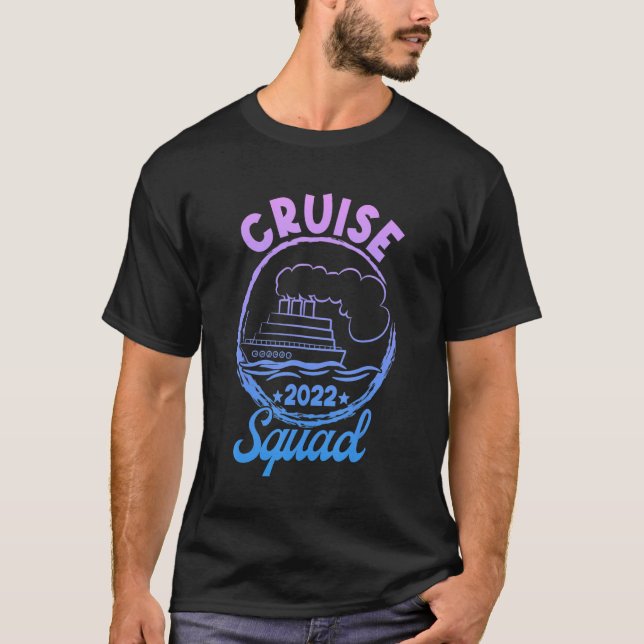Retro Cruise Squad 2022  Matching For Family & Fri T-Shirt (Front)