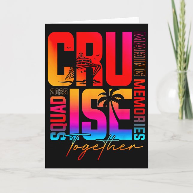 Retro Cruise Squad 2025 Making Memories Together F Card (Front)