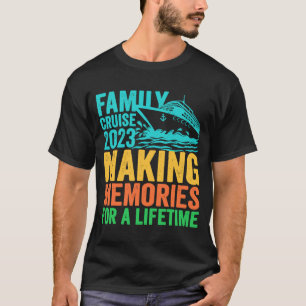 Retro Cruise Style Family Cruise 2023 Vintage T-Shirt