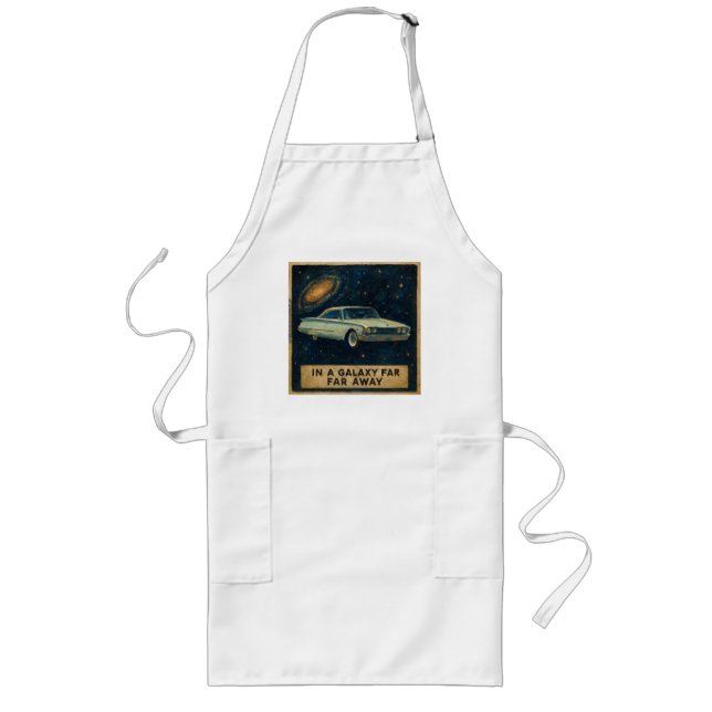 Retro Cruiser in Deep Space  Long Apron (Front)