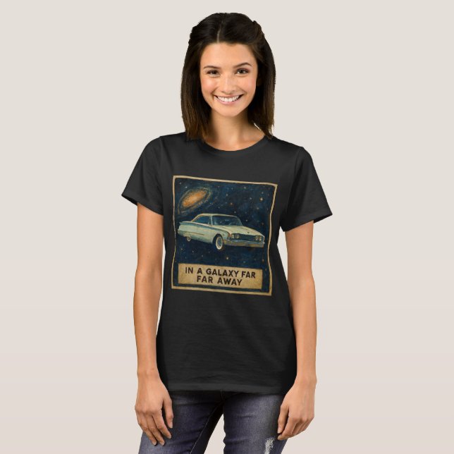Retro Cruiser in Deep Space  T-Shirt (Front Full)
