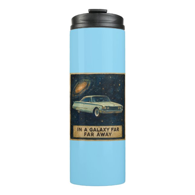 Retro Cruiser in Deep Space  Thermal Tumbler (Front)
