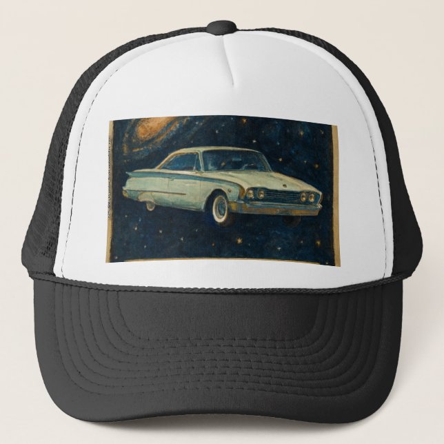 Retro Cruiser in Deep Space  Trucker Hat (Front)