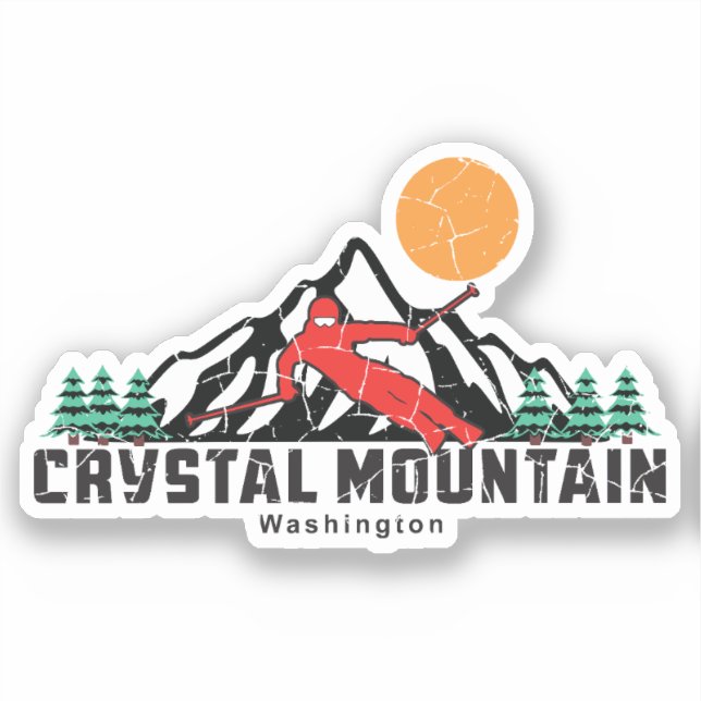 Retro Crystal Mountain Ski  (Front)
