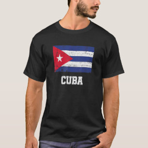 Retro Cuba Flag Vintage Cuban Pride T-Shirt