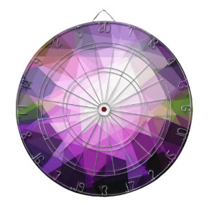 Retro Cubism art Graphic design 2 Dartboard