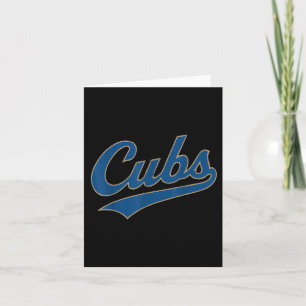 Retro Cubs Nickname Vintage For Women Men Boy Kids Card