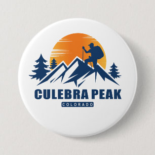 Retro Culebra Peak Hike T-Shirt 7.5 Cm Round Badge