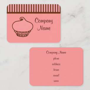 Retro Cupcake Business Cards