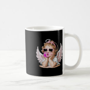 Retro Cupid Angel Valentine Day Vintage Cupid Blow Coffee Mug