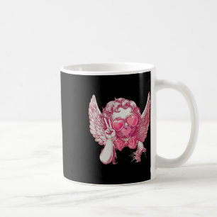 Retro Cupid Valentine Blowing Bubble Bow Vintage C Coffee Mug