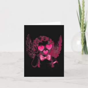 Retro Cupid Valentine Blowing Bubble Vintage Valen Card