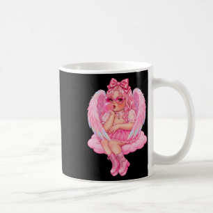 Retro Cupid Valentine Day Cute Vintage Cupid Blowi Coffee Mug