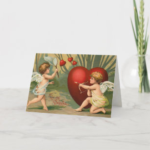 Retro Cupid Valentine's Day Card